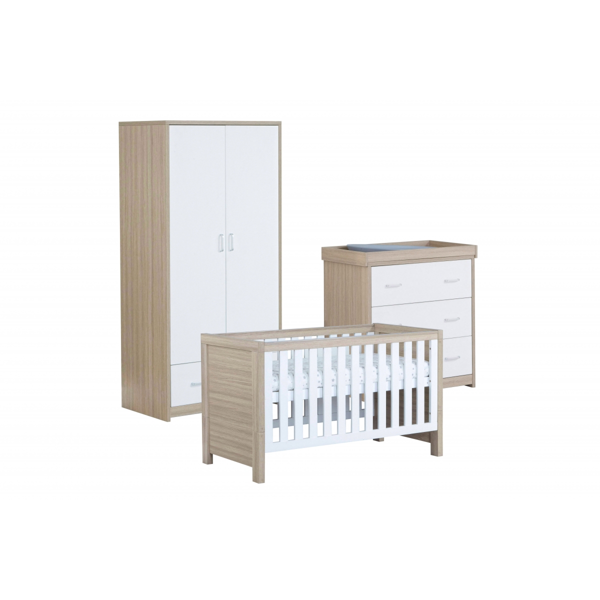 Babymore Luno 3 Piece Furniture Room Set