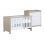 Babymore Luno 2 Piece Furniture Room Set-Oak/White