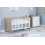 Babymore Luno 2 Piece Furniture Room Set-Oak/White