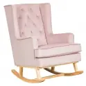 Nursery Collective Nursing Rocking Chair-Dusty Pink/Natural Legs (NEW)