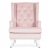 Convertible Nursing Rocking Chair-Dusty Pink/White Legs (NEW)