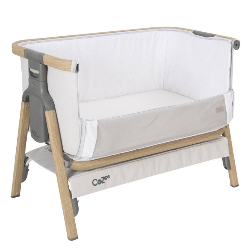Tutti Bambini CoZee Bedside CribOak/Silver