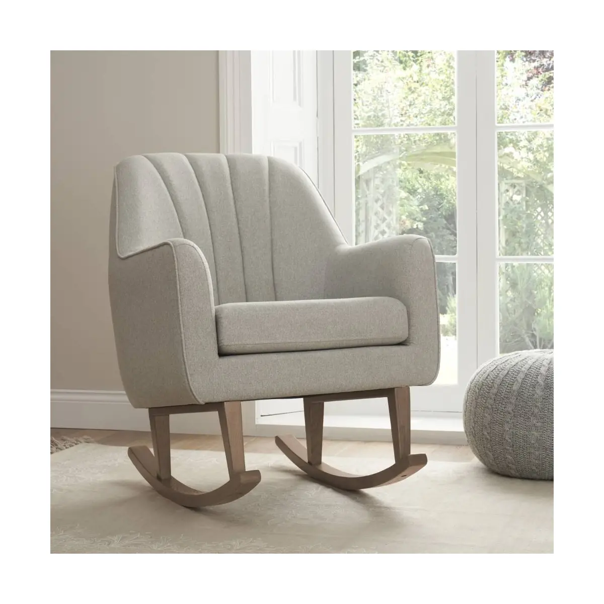 Image of Tutti Bambini Noah Rocking Chair-Pebble/Grey + Free Nursing Pillow Worth £59.99!