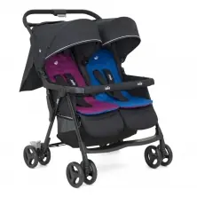 Joie Aire Twin Stroller-Rosy/Sea