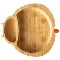 eco rascals Ladybird Shaped Bamboo Plate-Orange (2021)