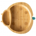 eco rascals Ladybird Shaped Bamboo Plate-Blue (2021)