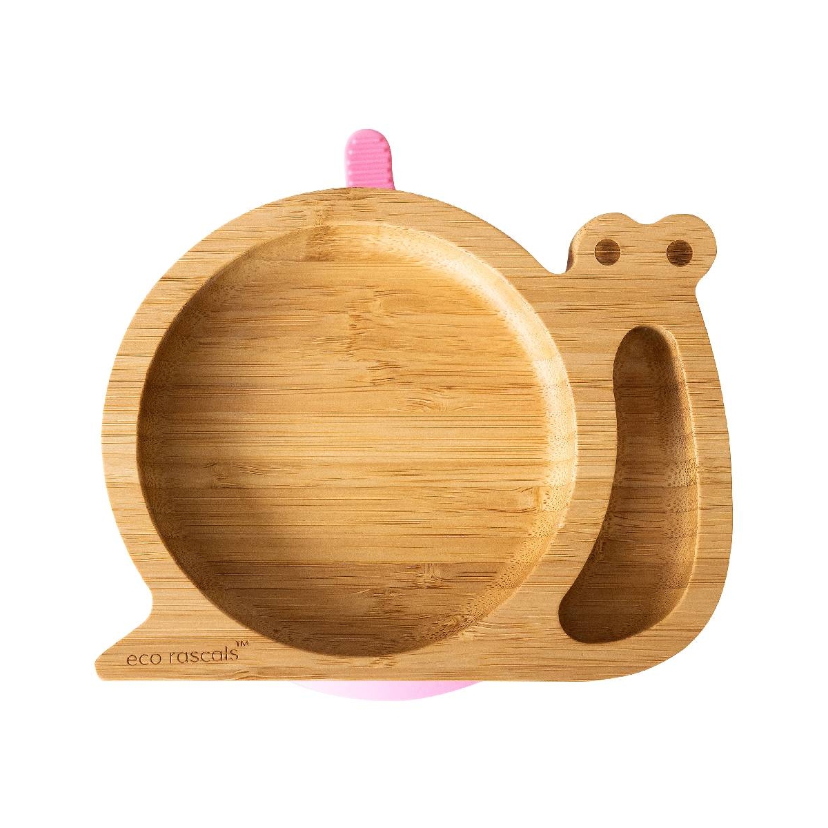 eco rascals Snail Shaped Bamboo Plate