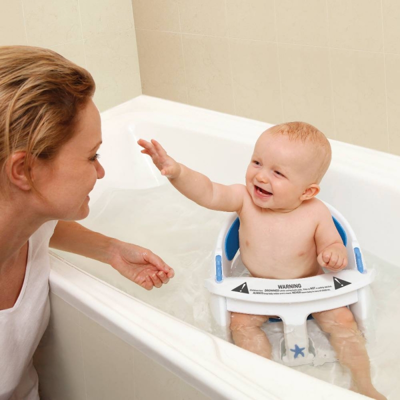 Dreambaby Deluxe Bath Seat with Foam Padding & Heat Sensing Indicator