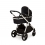 Ickle Bubba Eclipse Chrome Frame Travel System With Galaxy Carseat & Isofix Base-Jet Black/Black