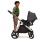 Ickle Bubba Eclipse Chrome Frame Travel System With Galaxy Carseat & Isofix Base- Graphite Grey/Black