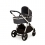 Ickle Bubba Eclipse Chrome Frame Travel System With Galaxy Carseat & Isofix Base- Graphite Grey/Black