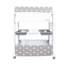 My Babiie Baby Bath And Changing Unit-Grey Stars (MBCHGS)