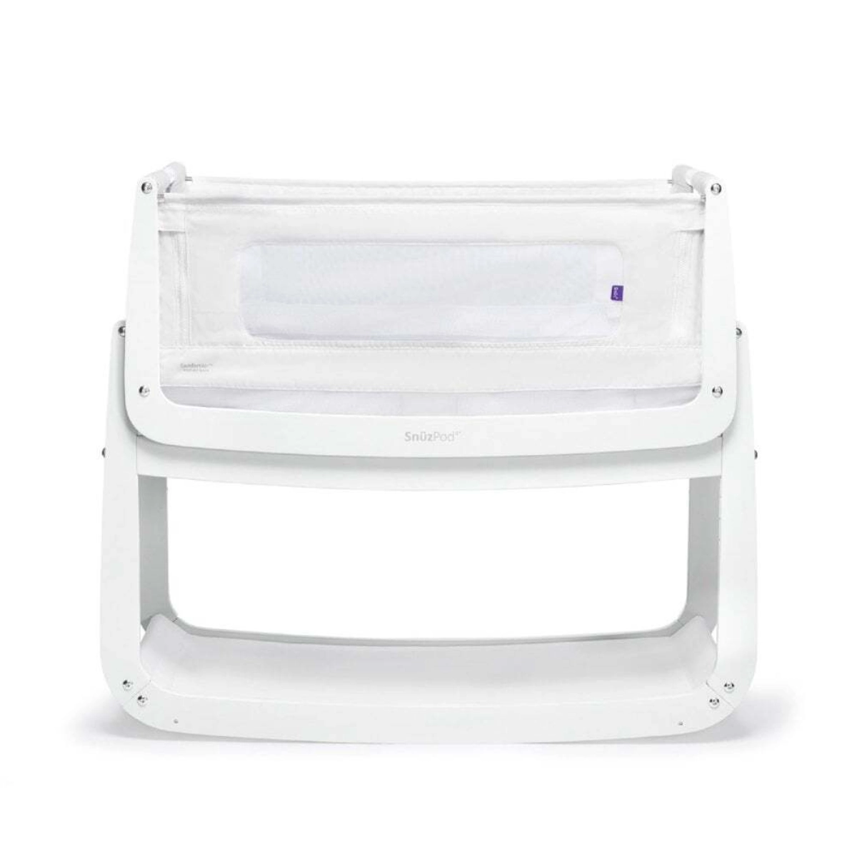 Image of SnuzPod4 Bedside Crib with Mattress-White + Free Nursing Pillow Worth £59.99!