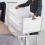 SnuzPod4 Bedside Crib with Mattress-Rose White