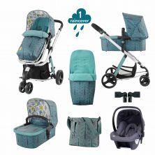 Cosatto Giggle 2 With Car Seat, Footmuff & Changing Bag-Fjord 