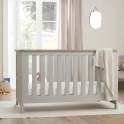 Tutti Bambini Verona Cot Bed-Dove Grey/Oak + Free Nursing Pillow Worth £49.99!