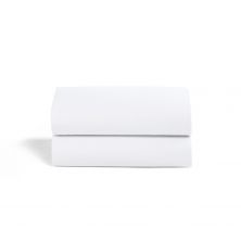 Snuz Crib 2 Pack Fitted Sheets-White
