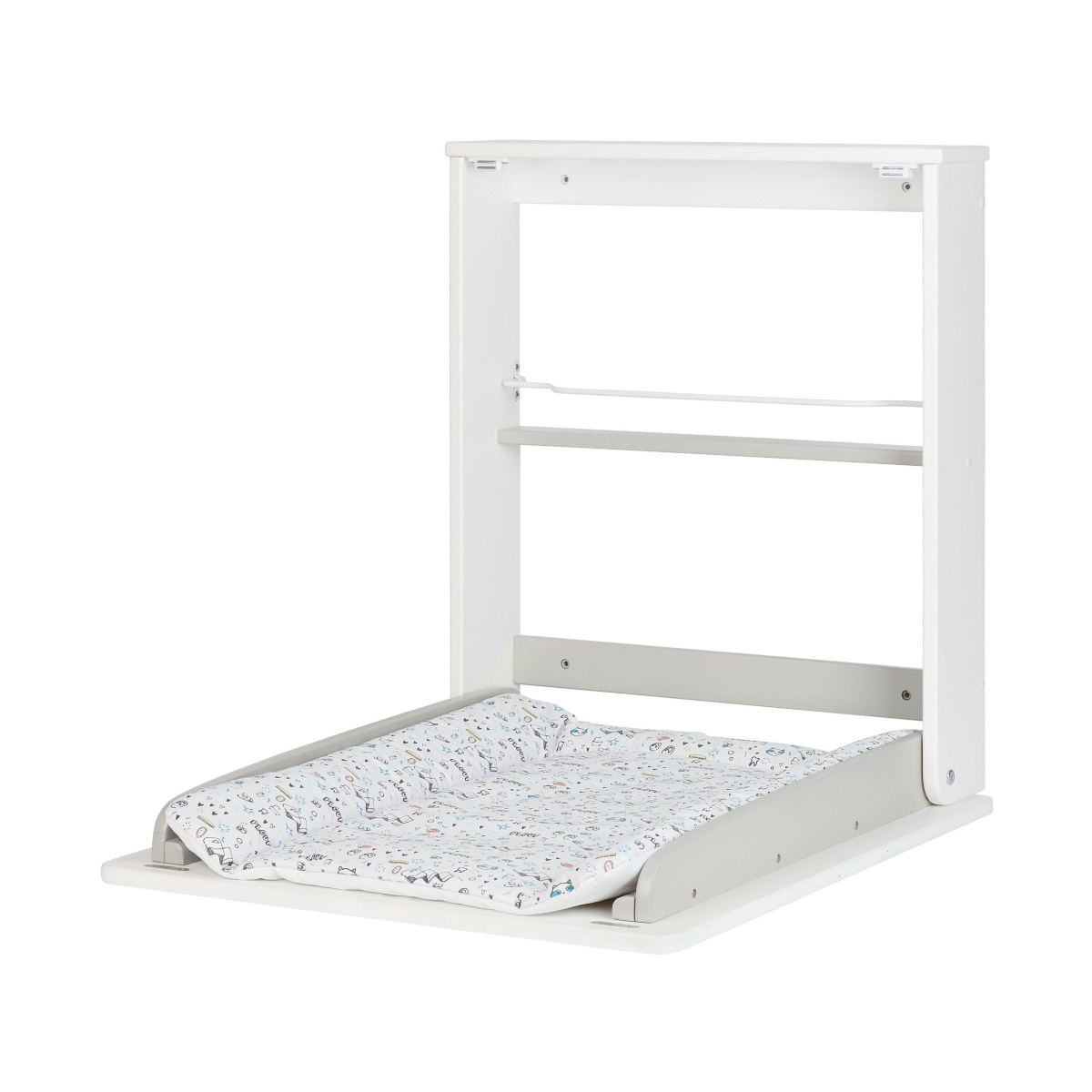 wall mounted folding changing table