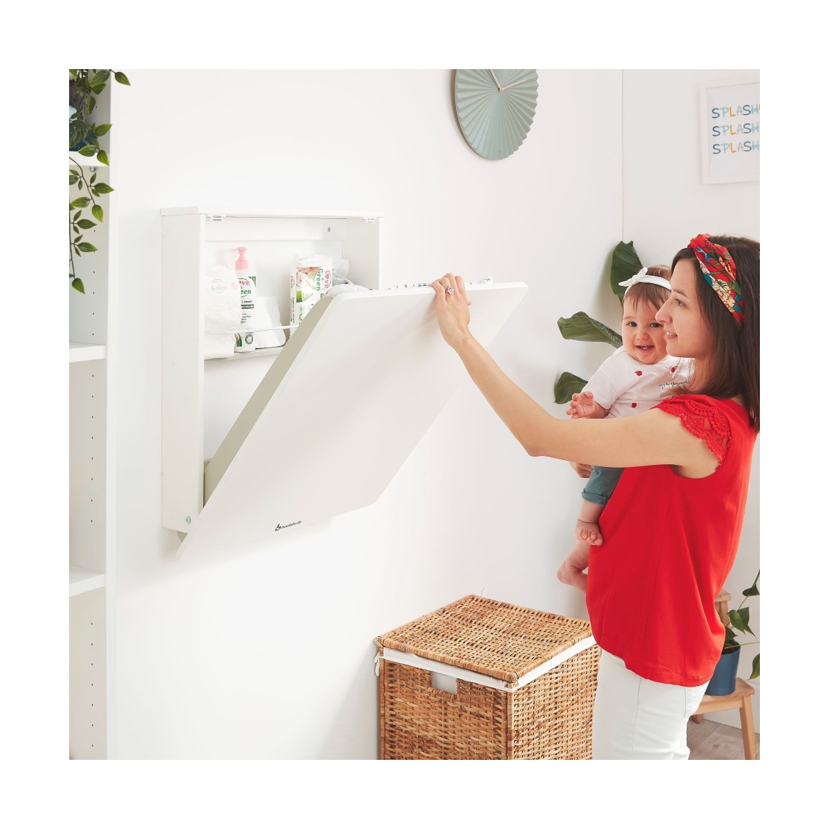 wall mounted changing table for home