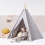 The Little Green Sheep Teepee Play Tent-Grey