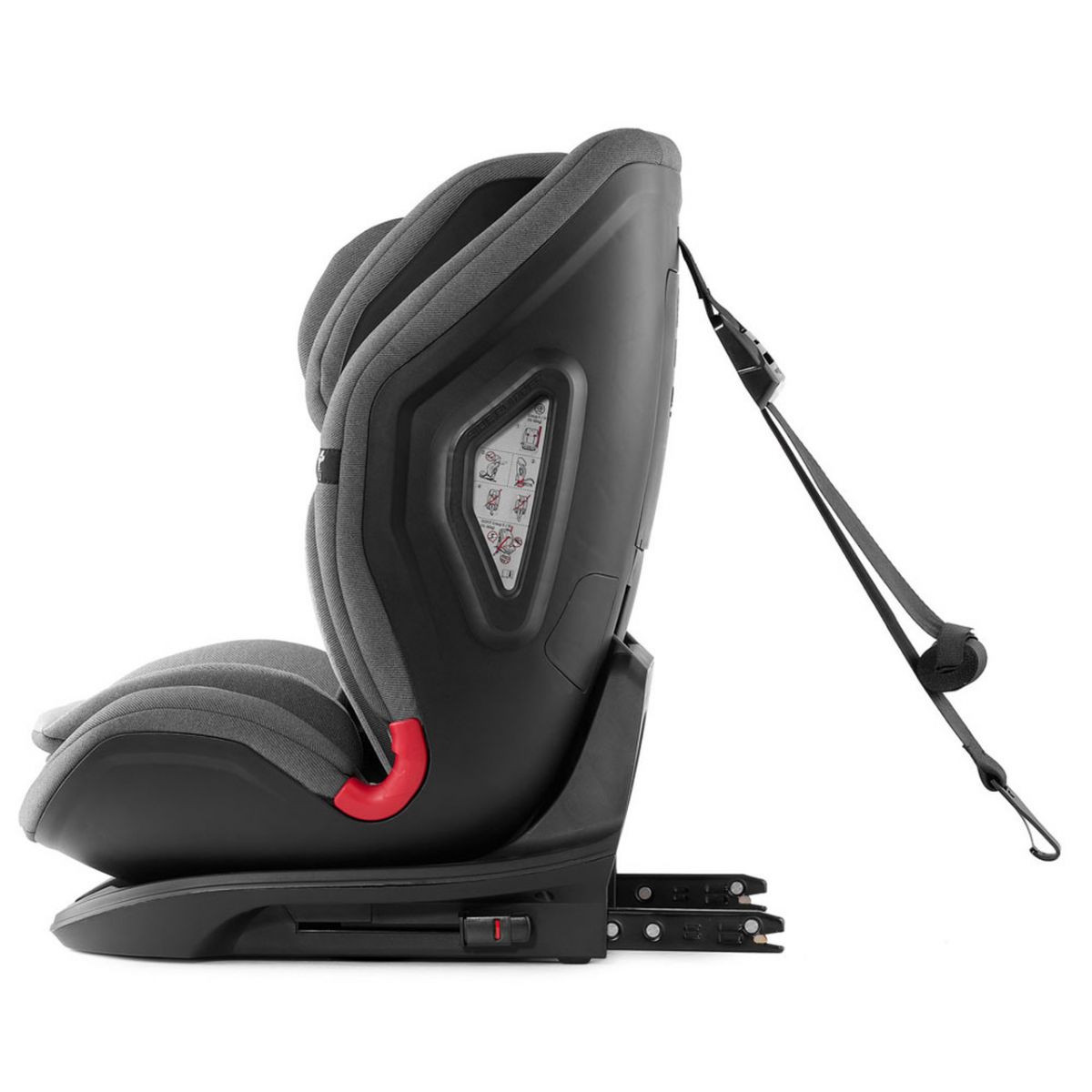 Kinderkraft 2021 Group 1/2/3 Car Seat with ISOFIX BaseRocket Grey