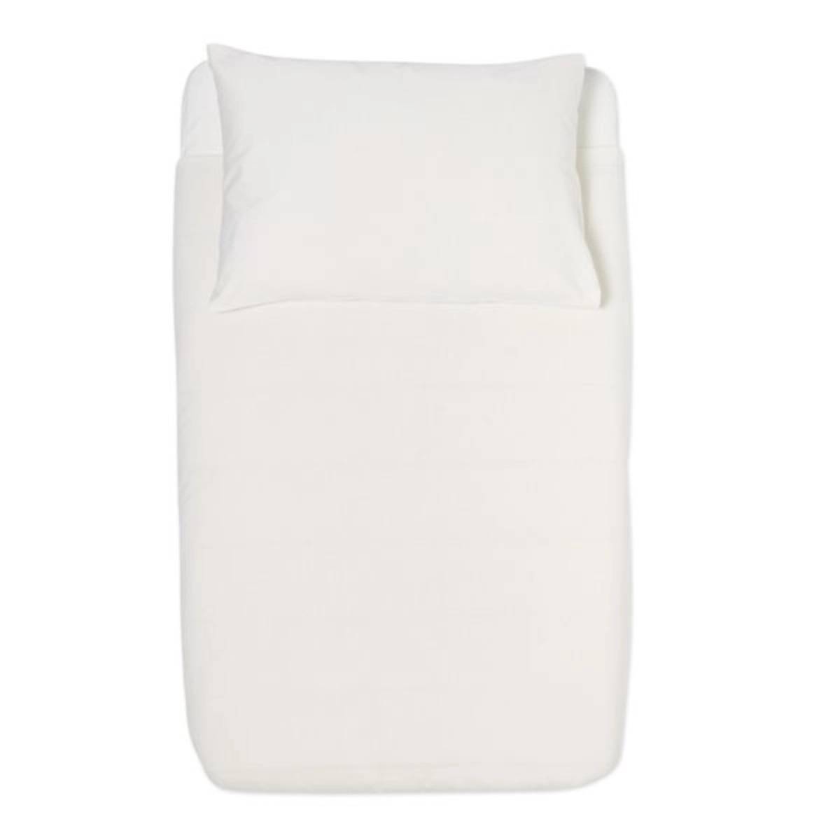 Image of The Little Green Sheep Organic Duvet & Pillow Cover-White