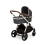 Ickle bubba Eclipse I-Size Travel System with Mercury Car Seat and Isofix Base -Chrome/Graphite Grey /Black