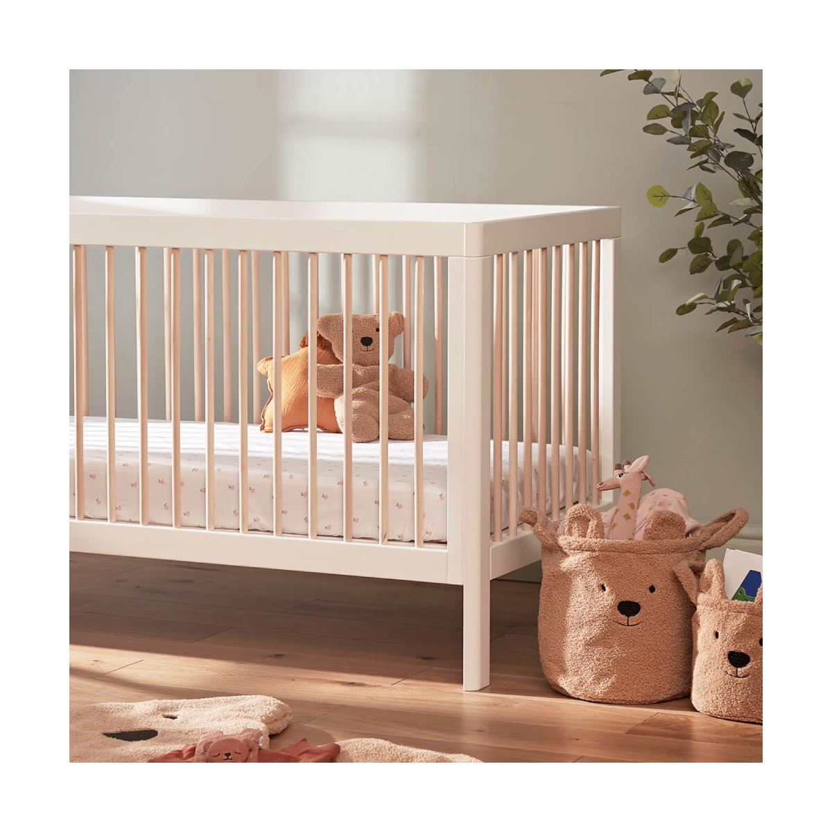 baby cot with changing table