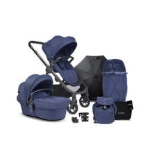iCandy Orange Pushchair and Carrycot Summer Complete Bundle - Royal Blue Marl