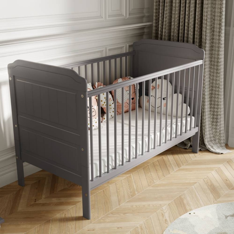 Little Babes Stanley Cotbed-Grey