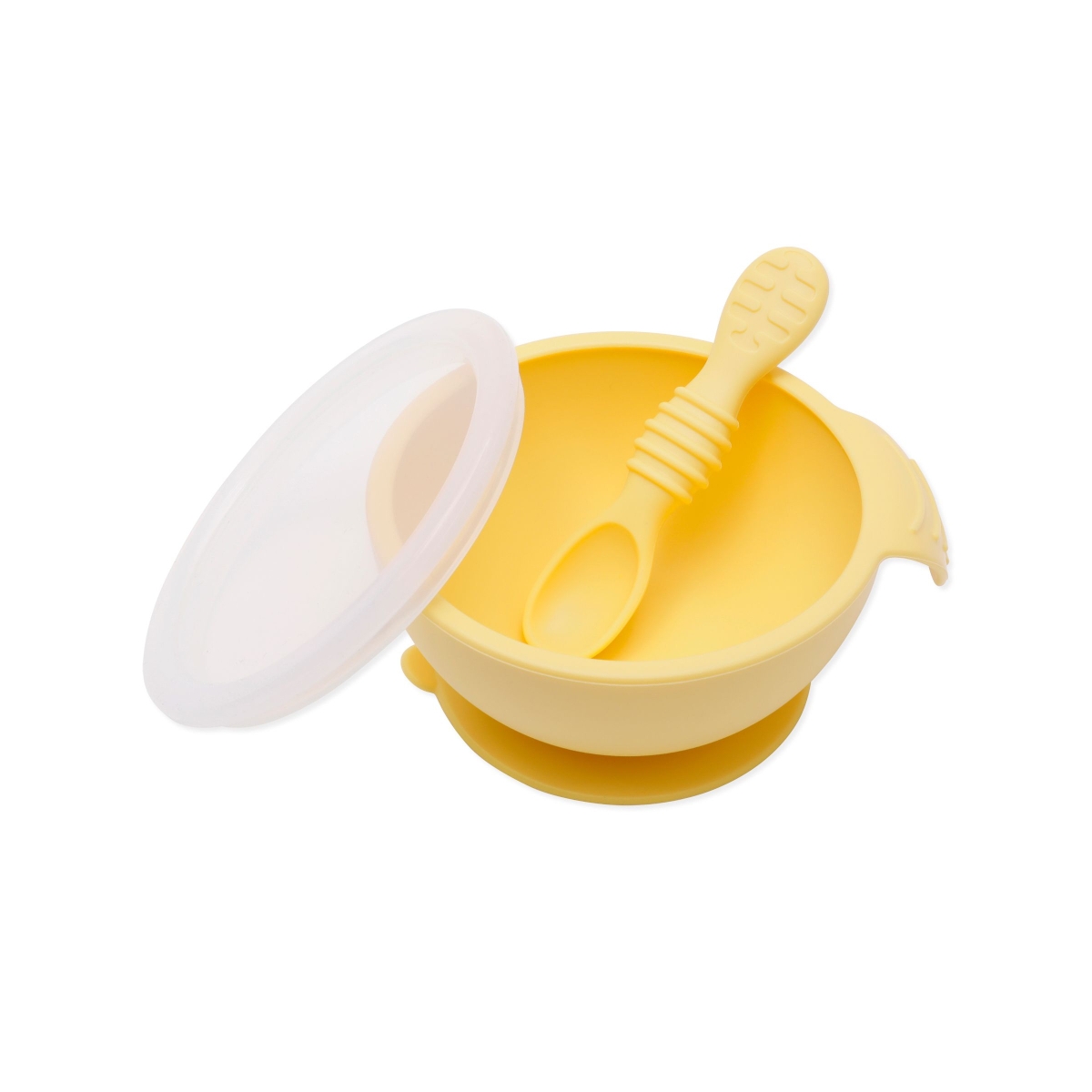 Bumkins First Feeding Set-Bowl With Spoon And Lid
