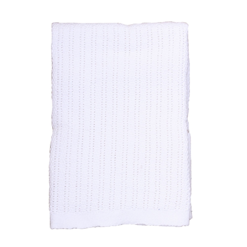 Hippychick Cellular Baby BlanketPure White