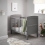 Obaby Grace Mini Cot Bed-Taupe Grey