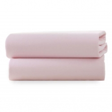 Clair De Lune 2 Pack Fitted Cot Sheets-Pink