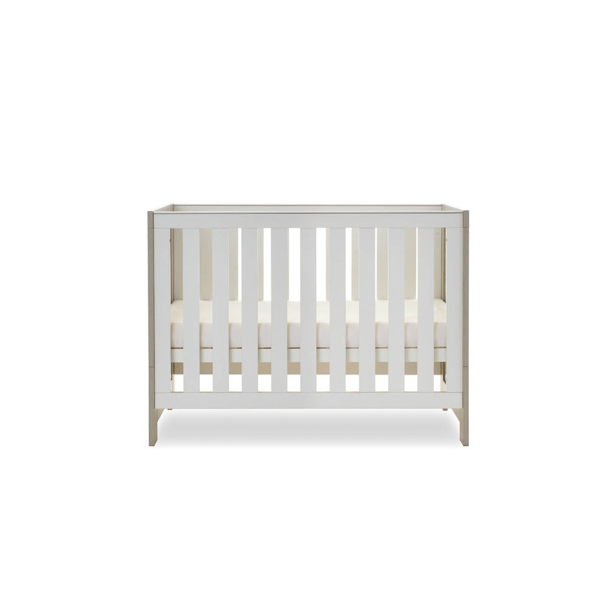 small grey crib