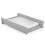 Obaby Stamford Classic Sleigh Cot Bed & Cot Top Changer-Warm Grey