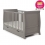 Obaby Stamford Classic Sleigh Cot Bed & Cot Top Changer-Taupe Grey