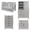 Obaby Stamford Luxe 4 Piece Room Set-Warm Grey