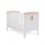 Obaby Grace Inspire Cot Bed & Fibre Mattress Watercolour Rabbit â€“ Pink