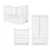 Ickle Bubba Snowdon 4 in 1 Mini 3 Piece Furniture Set-White