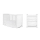 Ickle Bubba Snowdon Classic 2 Piece Furniture Set-White