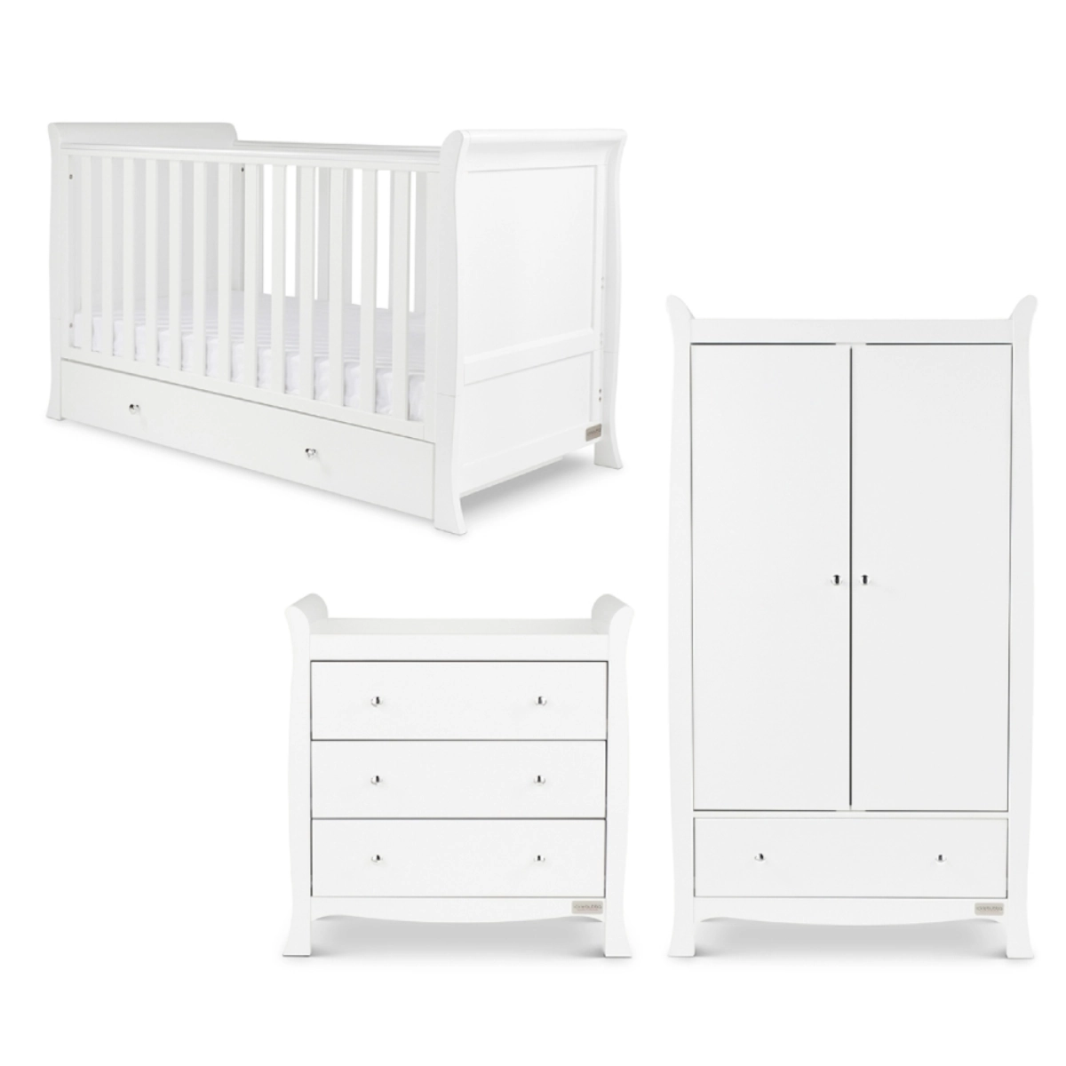 Image of Ickle Bubba Snowdon Classic 3 Piece Furniture Set-White
