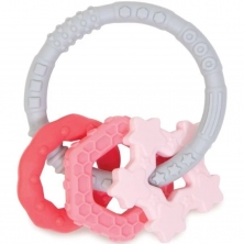Bumkins Silicone Teething Charms-Pink