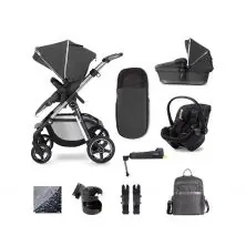 Silver Cross Pioneer 21 Dream & i-Size Base Bundle Travel System - Clay