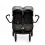 Ickle Bubba Venus Max Double Stroller-Space Grey