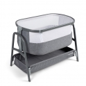 Ickle Bubba Bubba&Me Bedside Crib-Space Grey