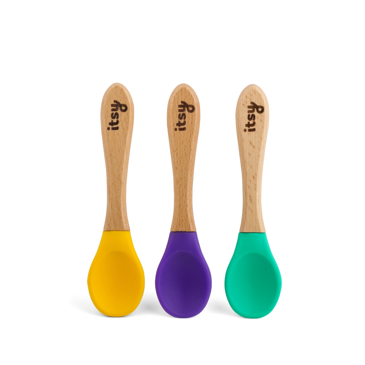 Itsy Spoonz Bamboo/Silicone 3 Pack