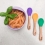 Itsy Spoonz Bamboo/Silicone 6 Pack-Multi