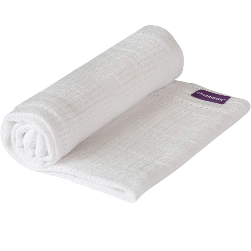 Cellular Blanket Crib/Moses Basket-White