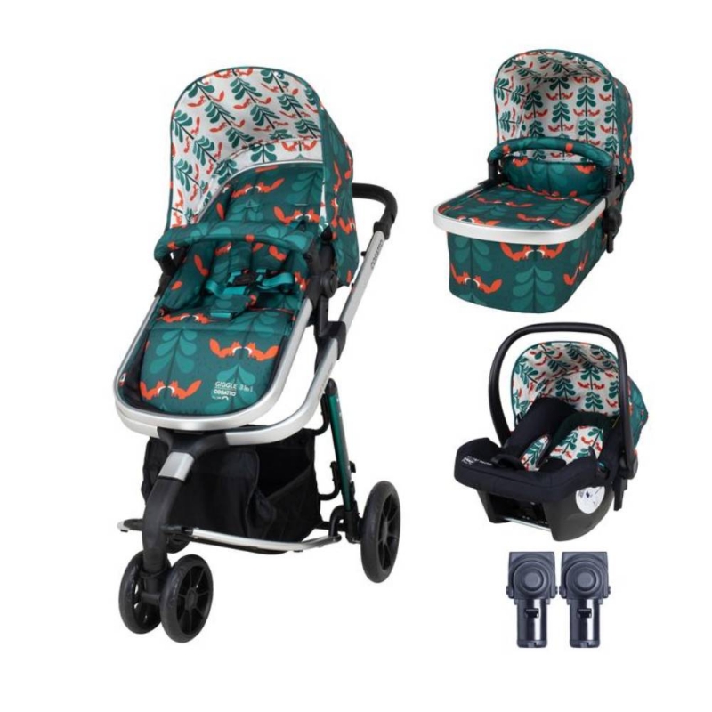 Cosatto Giggle 3in1 Travel System Bundle-Fox Friends